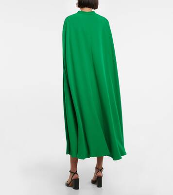 Robe midi en crêpe de soie | Valentino
