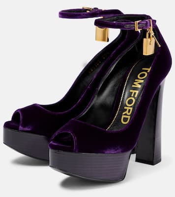 Plateau-Pumps aus Samt | Tom Ford