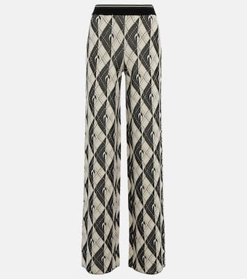 Hose Royal Moon Carreaux aus Strick | Marine Serre