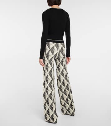 Hose Royal Moon Carreaux aus Strick | Marine Serre