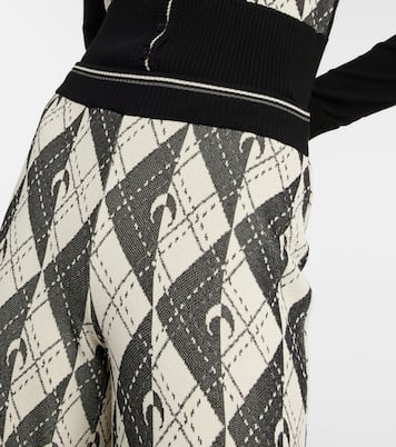 Hose Royal Moon Carreaux aus Strick | Marine Serre