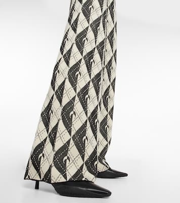 Hose Royal Moon Carreaux aus Strick | Marine Serre