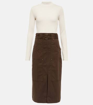 فستان ميدي من القطن المخلوط Morrisey | Veronica Beard