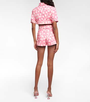 Bedruckte Cropped-Bomberjacke | Alessandra Rich