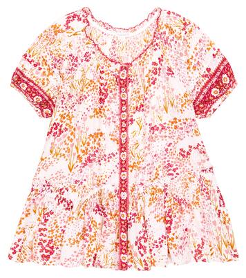 Amelie embroidered floral cotton dress | Poupette St Barth Kids