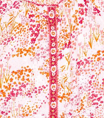 Amelie embroidered floral cotton dress | Poupette St Barth Kids