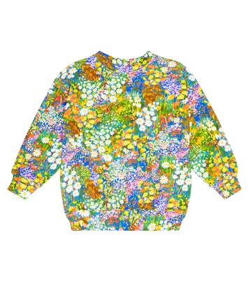 Sweat-shirt Mar en coton à fleurs | Molo