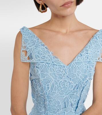 Robe midi Maesa en dentelle | Emilia Wickstead