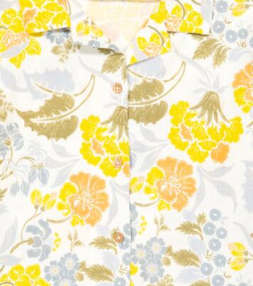 Gianni floral linen and cotton shirt | The New Society