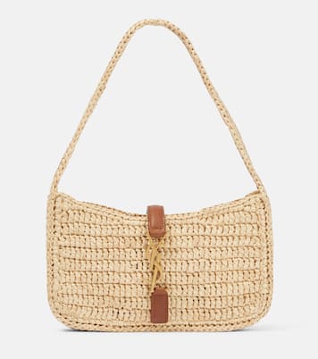 Le 5 à 7 Mini raffia shoulder bag | Saint Laurent