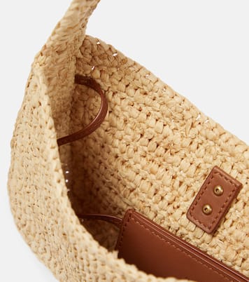 Le 5 à 7 Mini raffia shoulder bag | Saint Laurent
