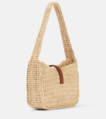 Le 5 à 7 Mini raffia shoulder bag | Saint Laurent