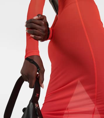 Gradient semi-sheer midi dress | Courrèges