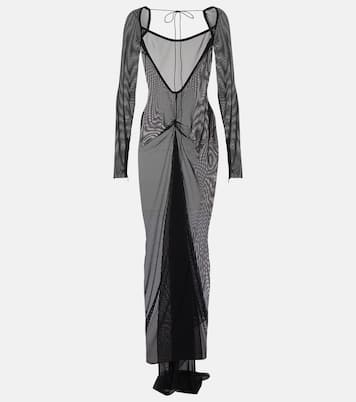 Robe aus transparentem Mesh | LaQuan Smith