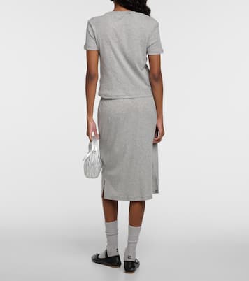 T-Shirt aus Baumwoll-Jersey | Miu Miu