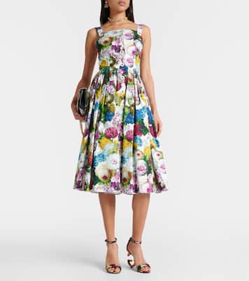 Midikleid aus Baumwolle | Dolce&Gabbana