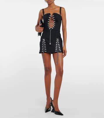 Minikleid aus Baumwoll-Twill | Dion Lee
