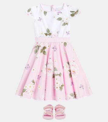 Tecno faux pearl-embellished sandals | Monnalisa