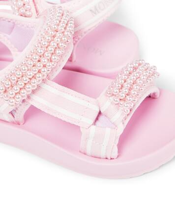 Tecno faux pearl-embellished sandals | Monnalisa