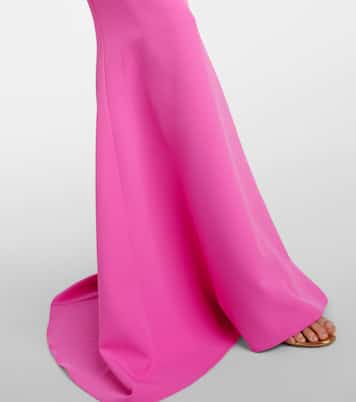 Robe longue Auria en crêpe | Safiyaa
