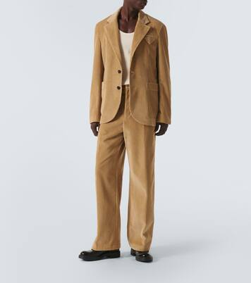 Cotton corduroy straight pants | Bottega Veneta