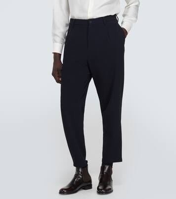 Virgin wool straight pants | Giorgio Armani
