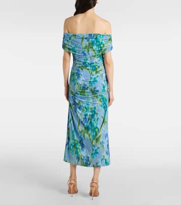 Abito midi con scollo bardot | Carolina Herrera