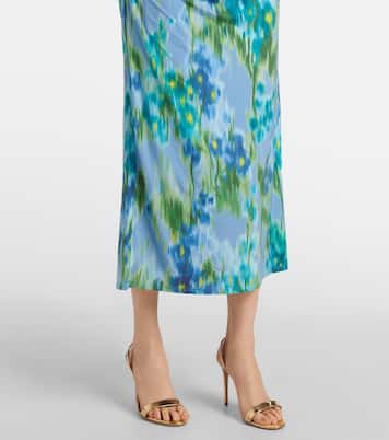 Abito midi con scollo bardot | Carolina Herrera