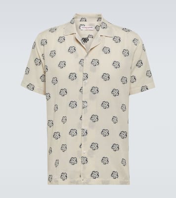 Marne cotton-blend jacquard bowling shirt | Orlebar Brown