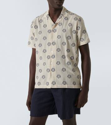 Marne cotton-blend jacquard bowling shirt | Orlebar Brown