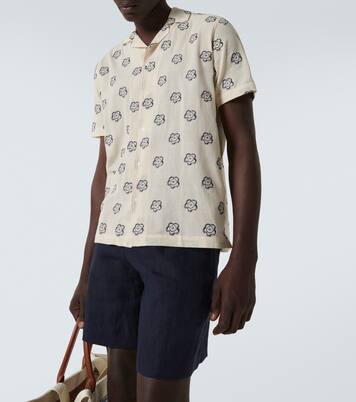 Marne cotton-blend jacquard bowling shirt | Orlebar Brown