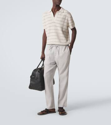 Pantalon droit Oscar en lin et coton | Frescobol Carioca