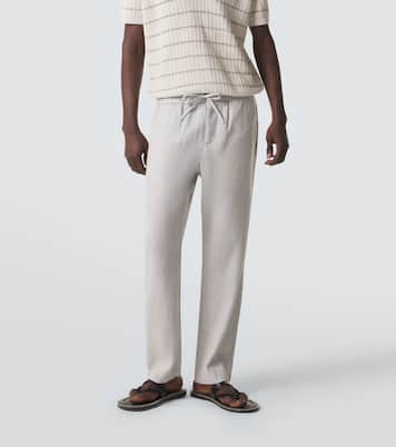 Pantalon droit Oscar en lin et coton | Frescobol Carioca
