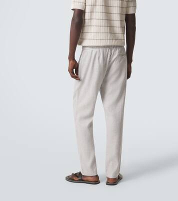 Pantalon droit Oscar en lin et coton | Frescobol Carioca