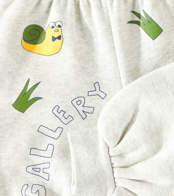 Baby Artsy Snail cotton sweatpants | Tinycottons