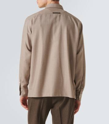 Chemise en laine à chevrons | Berluti