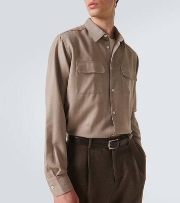 Chemise en laine à chevrons | Berluti