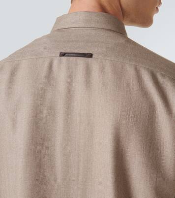 Chemise en laine à chevrons | Berluti