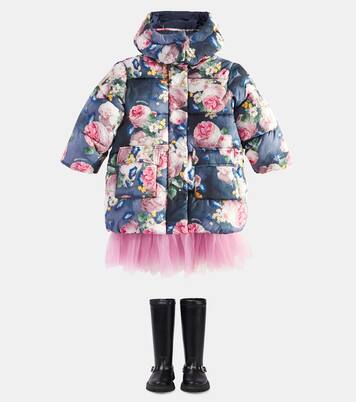 Giacca imbottita con stampa floreale | Monnalisa