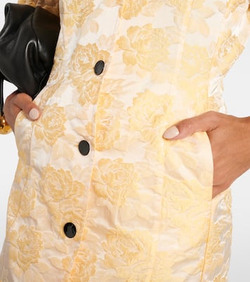 Robe chemise en jacquard à fleurs | Ganni