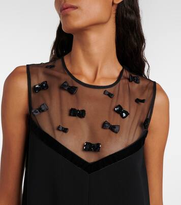 فستان قصير بتفاصيل فيونكة Elegante Nandina | Max Mara