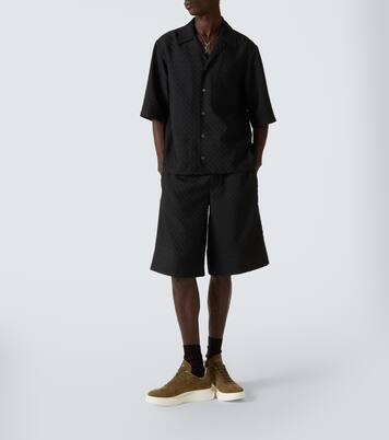 Skull jacquard Bermuda shorts | McQueen