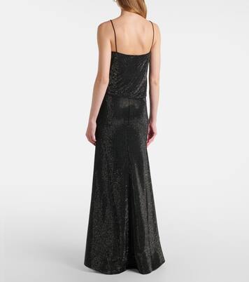 Top aus Seidenchiffon mit Kristallen | Roland Mouret