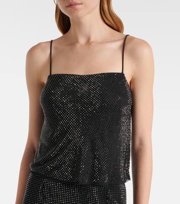 Top aus Seidenchiffon mit Kristallen | Roland Mouret