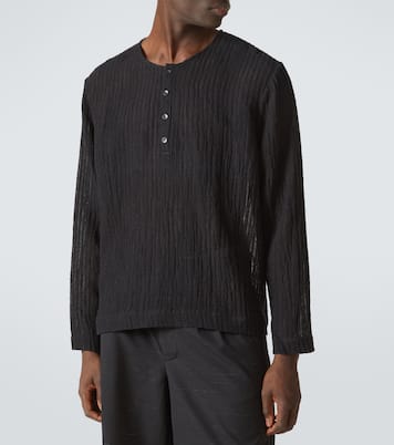 Striped Henley shirt | Commas