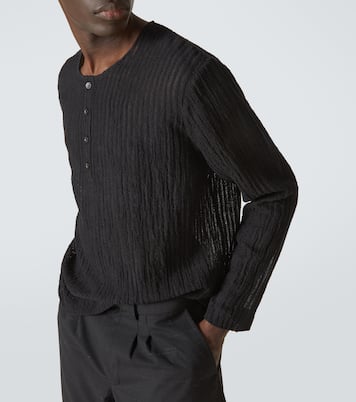 Striped Henley shirt | Commas