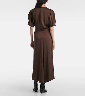 Abito midi Keany in raso | Isabel Marant