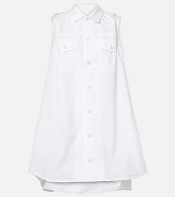 Abito corto in popeline | Sacai