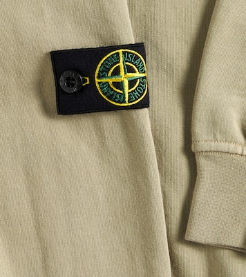 Cotton jersey hoodie | Stone Island Junior