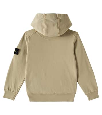 Cotton jersey hoodie | Stone Island Junior